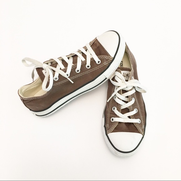 converse brown low tops